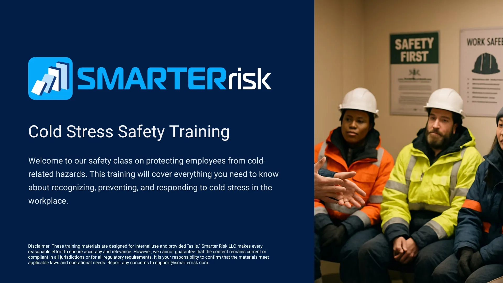 Cold Stress Safety Training