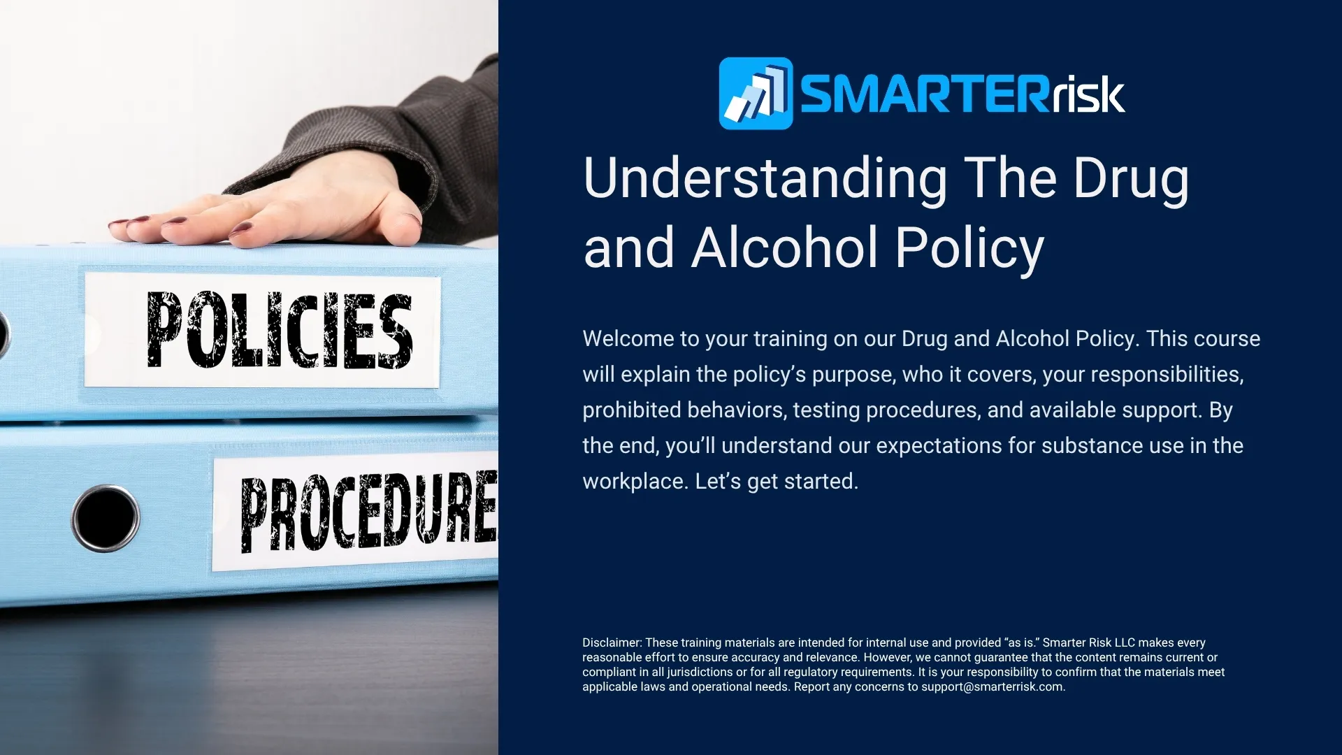 Drug and Alcohol Policy Training