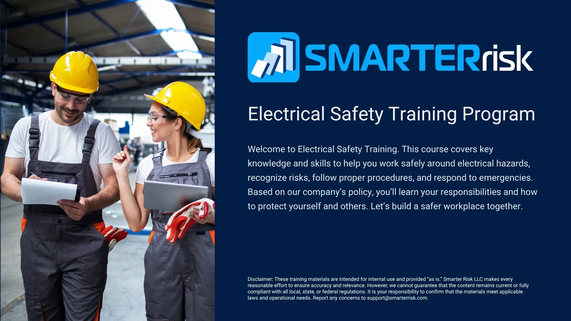 Electrical Safety Training Course: Workplace Electrical Safety