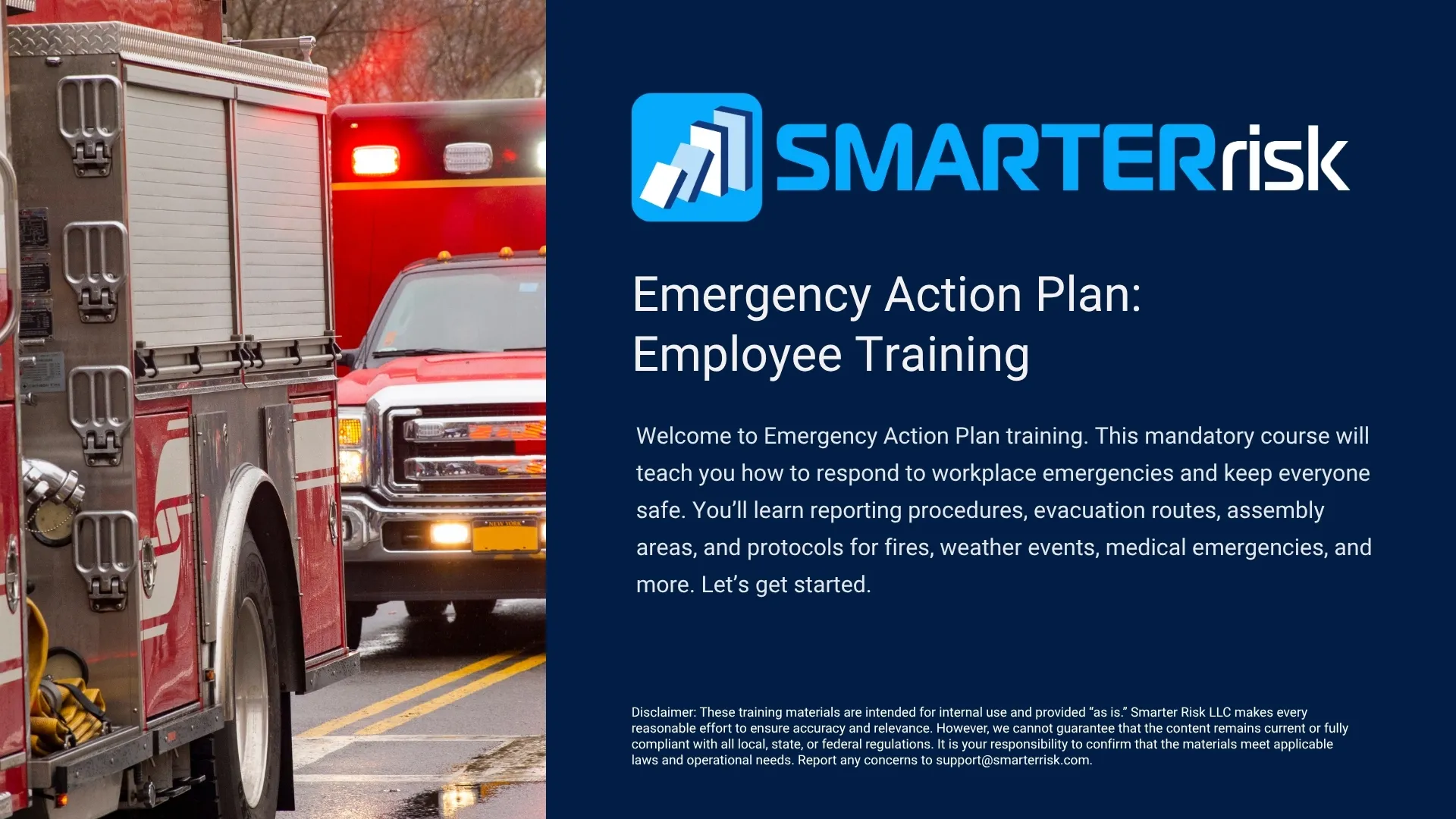Emergency Action Plan Training: Emergency Preparedness for Employees
