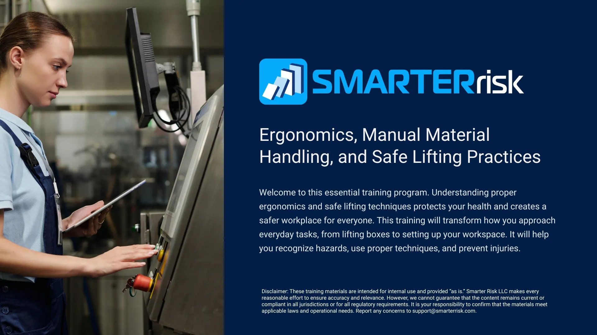 Ergonomics Training: Proper Lifting Techniques & Workstation Safety