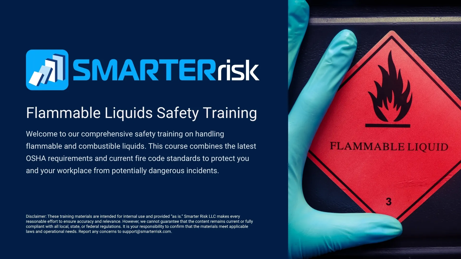 Fire Safety Training for Flammable Liquids