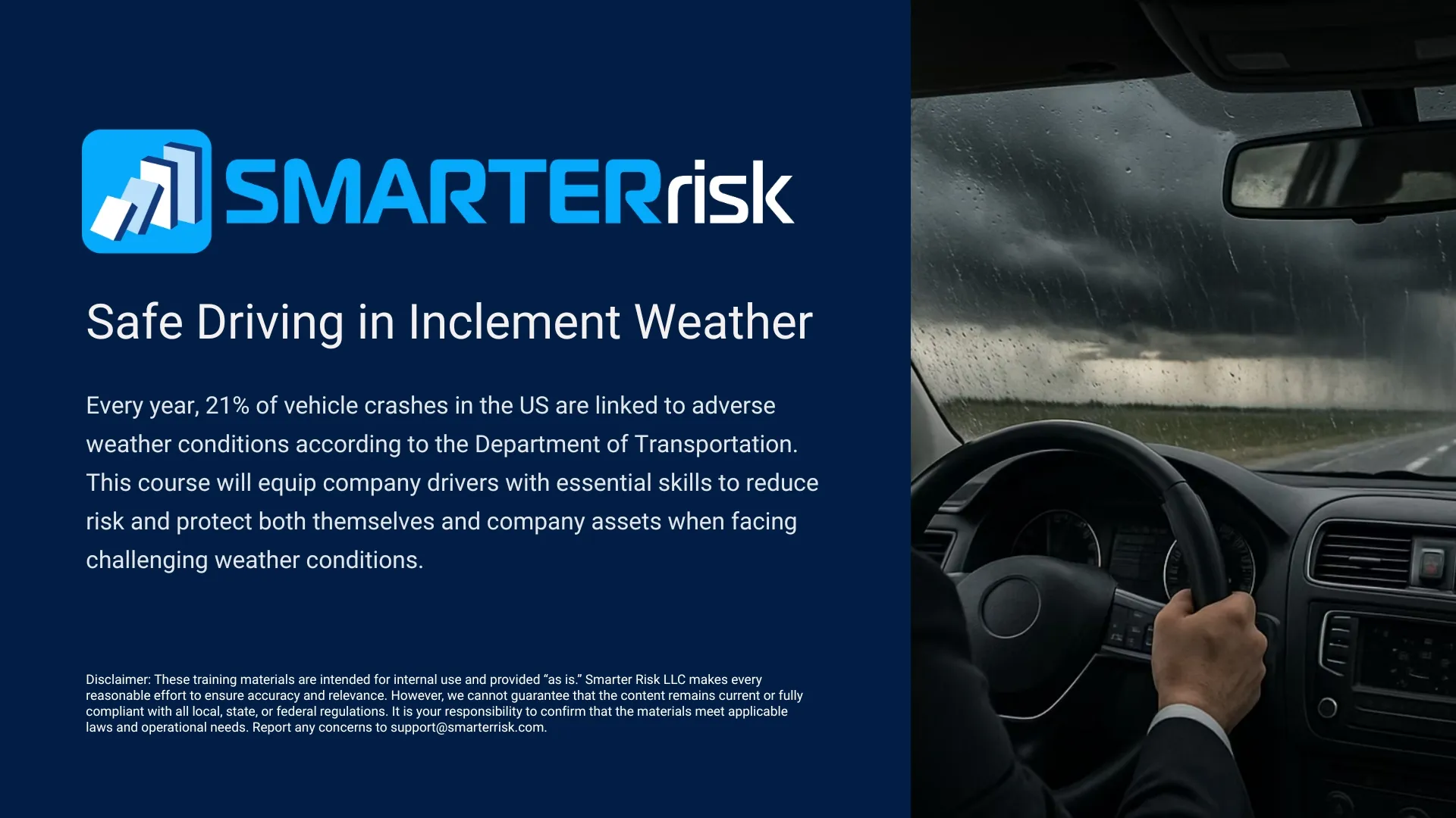 Defensive Driving Course: Safe Driving in Inclement Weather