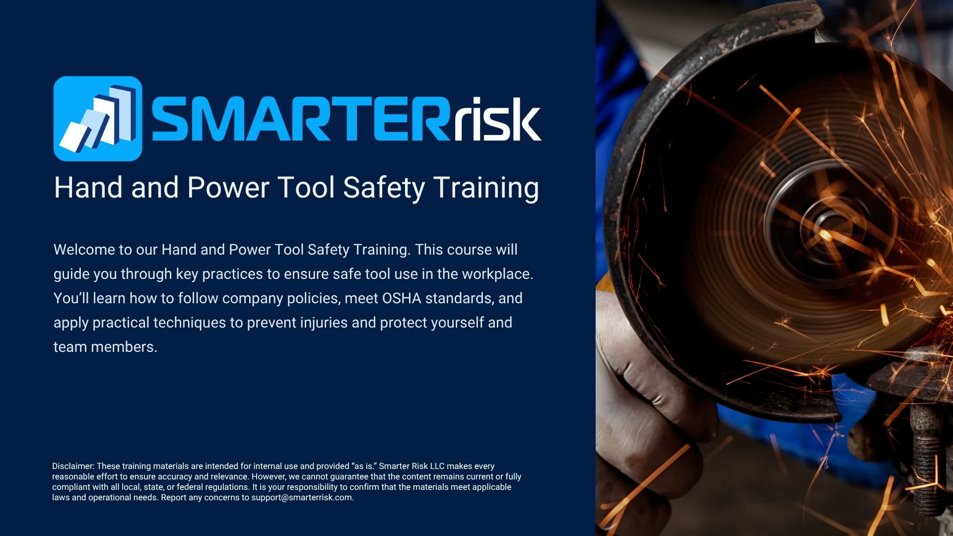 Hand and Power Tool Safety Training