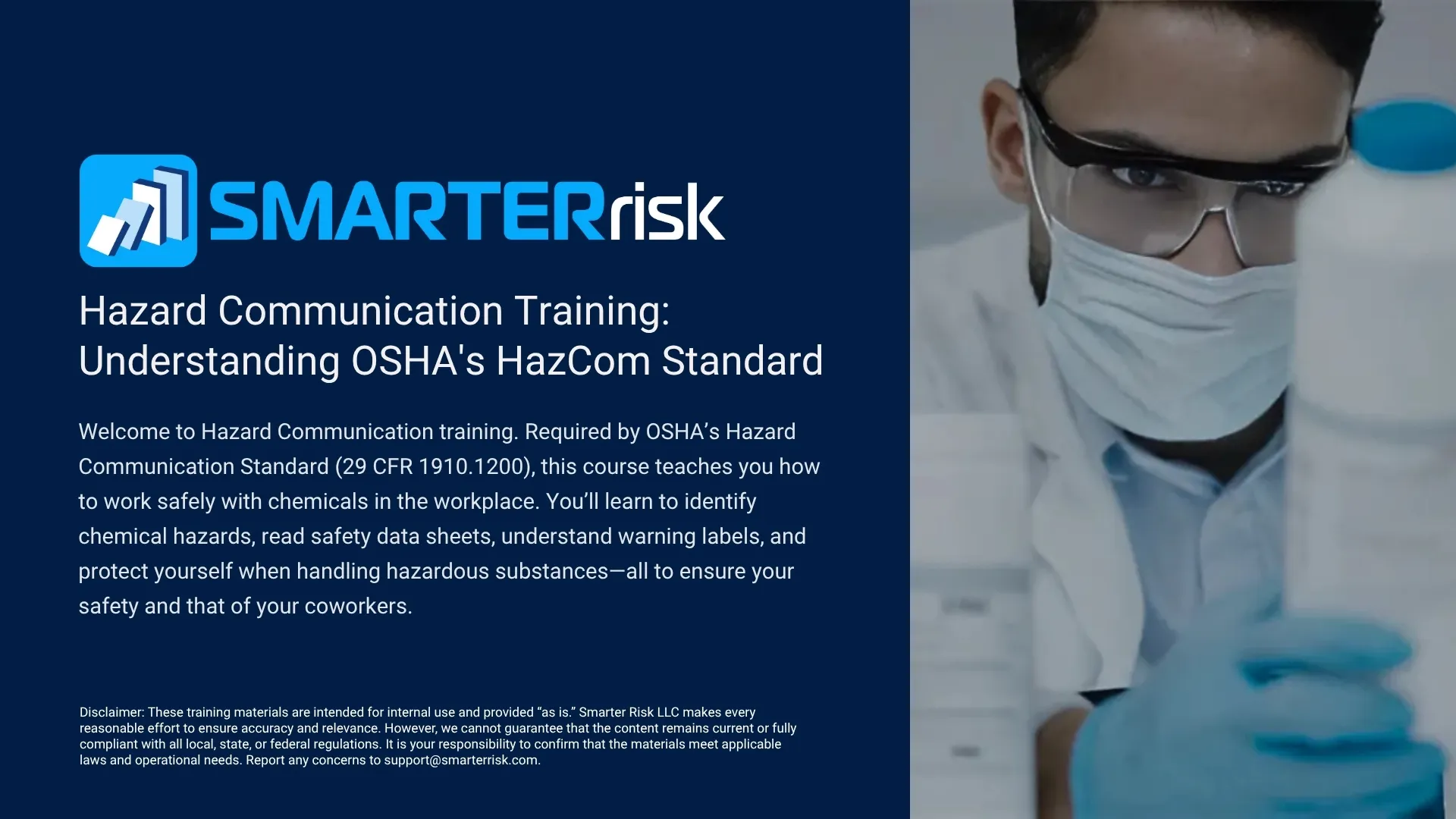 Hazard Communication Training (HazCom): Chemical Safety Training