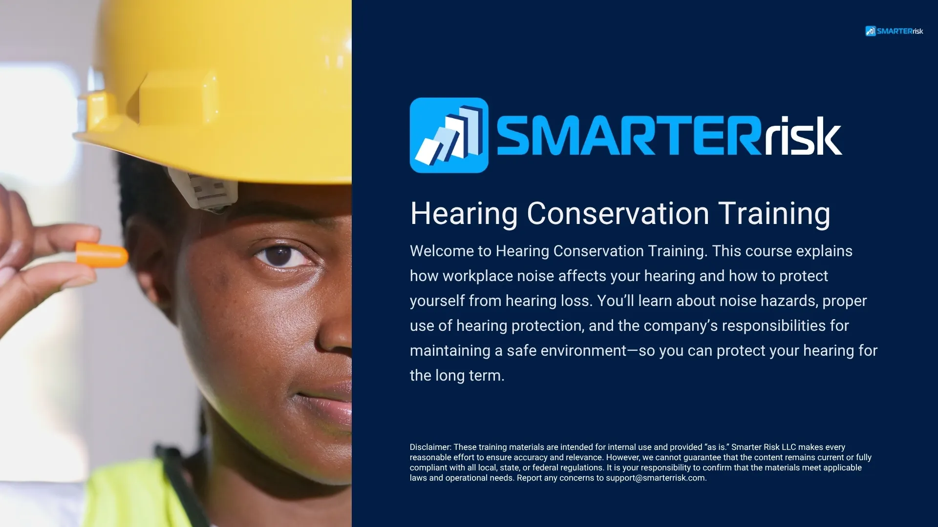 Hearing Conservation & Hearing Protection PPE Training