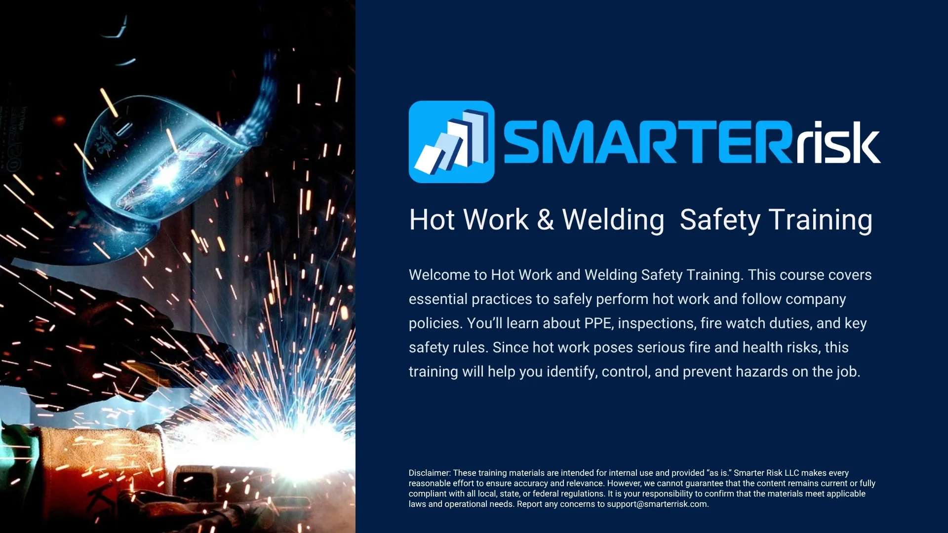 Hot Work Safety Training: Welding Safety Course
