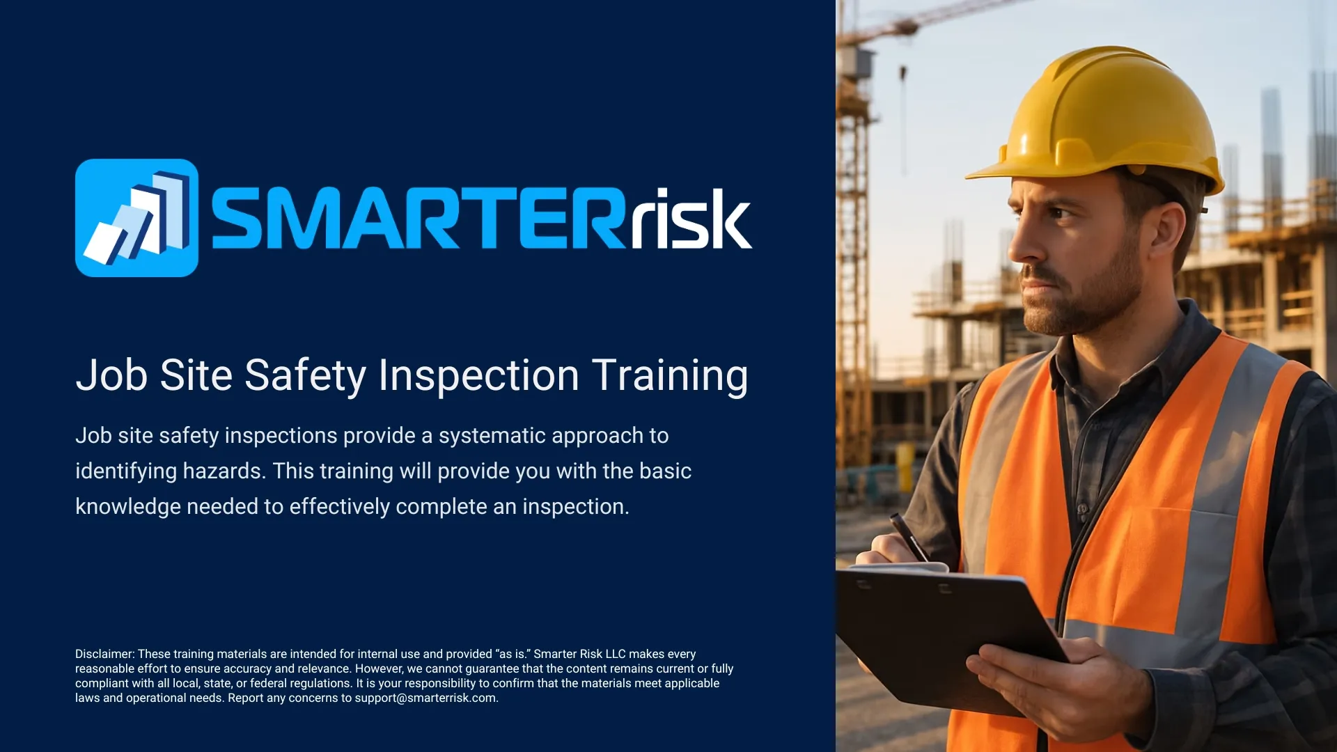 Safety Inspection Training: Workplace Hazard Identification