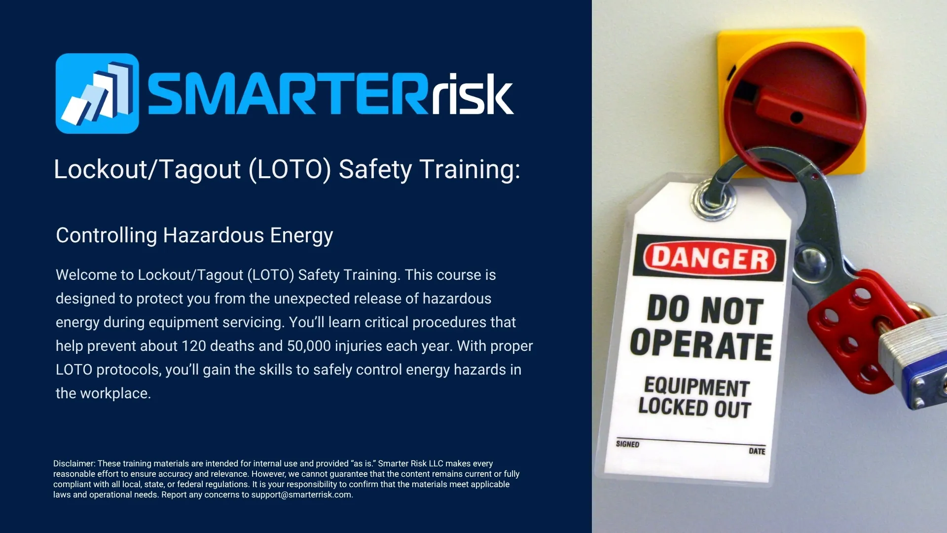 Lockout/Tagout (LOTO) Safety Training
