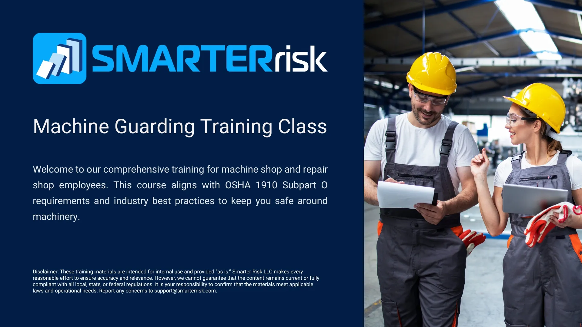 Machine Guarding Safety Training