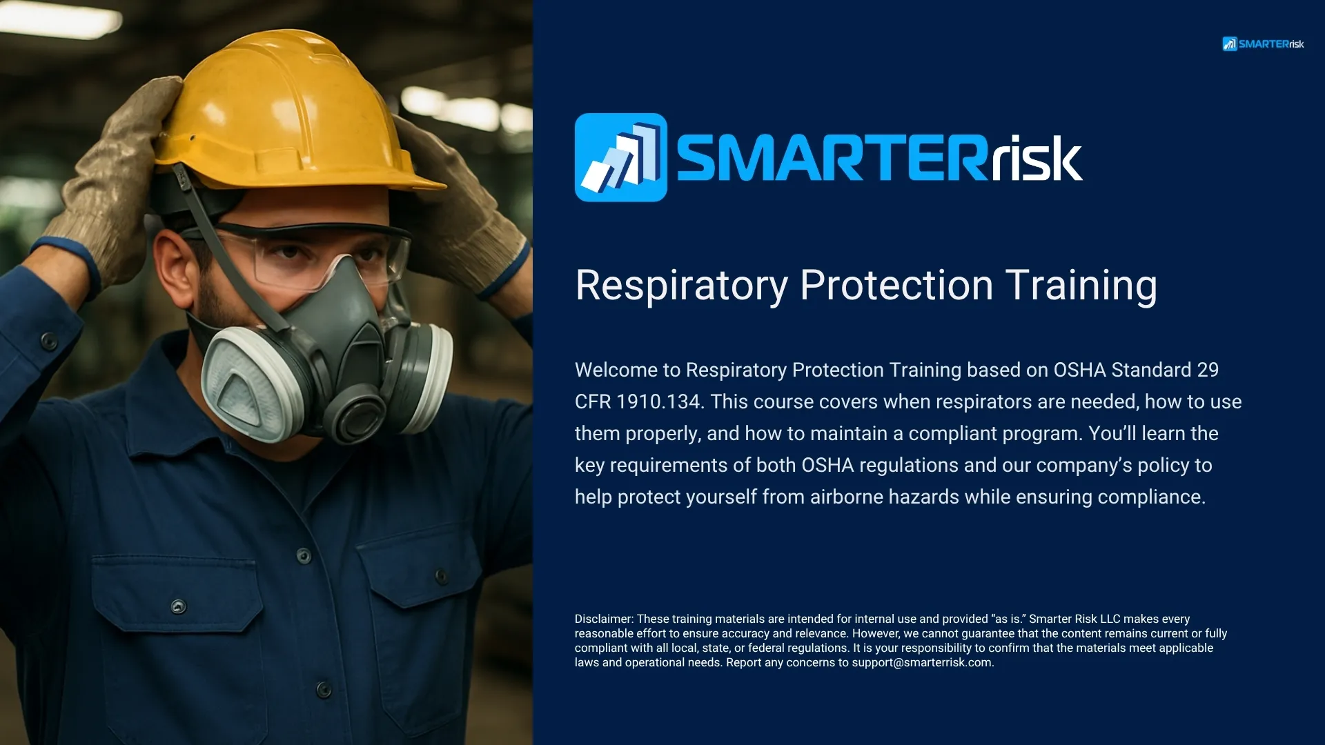 Respiratory Protection Training: Respirator PPE & Fit Testing