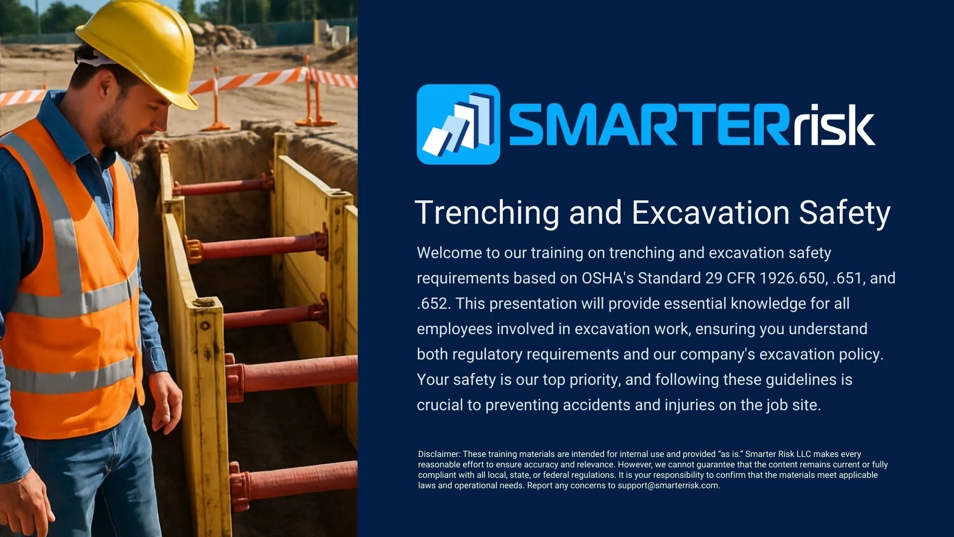 Trenching Safety Training
